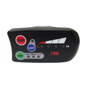 DISPLAY24V LED ON/OFF INDICATORE BATTERIA, LUCI, 3 LIVELLI DI ASSSISTENZA